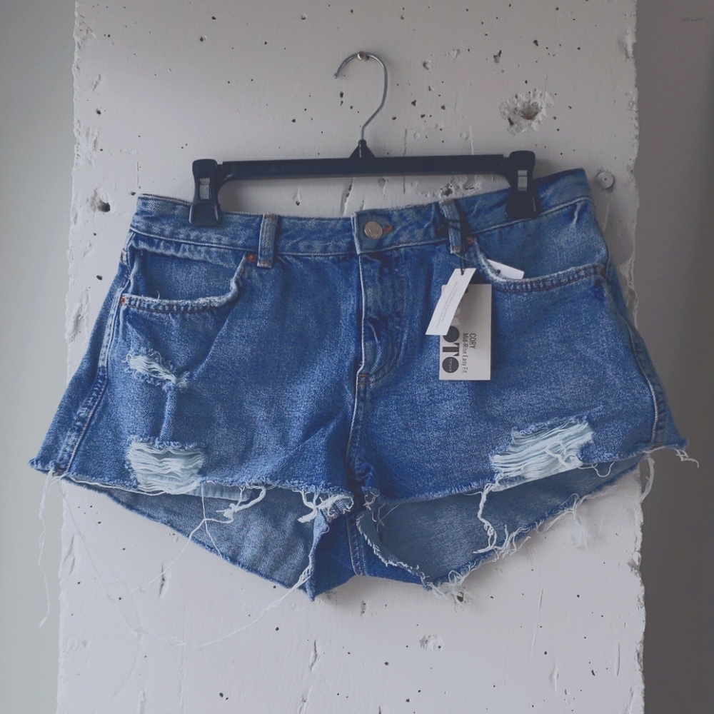 TOPSHOP 'Cory' Denim shorts